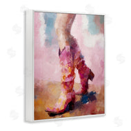 Ziwei Li | Abstract Pink Cowgirl Boots