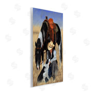 Victoria Schultz | Cowboy with Dog & Horse