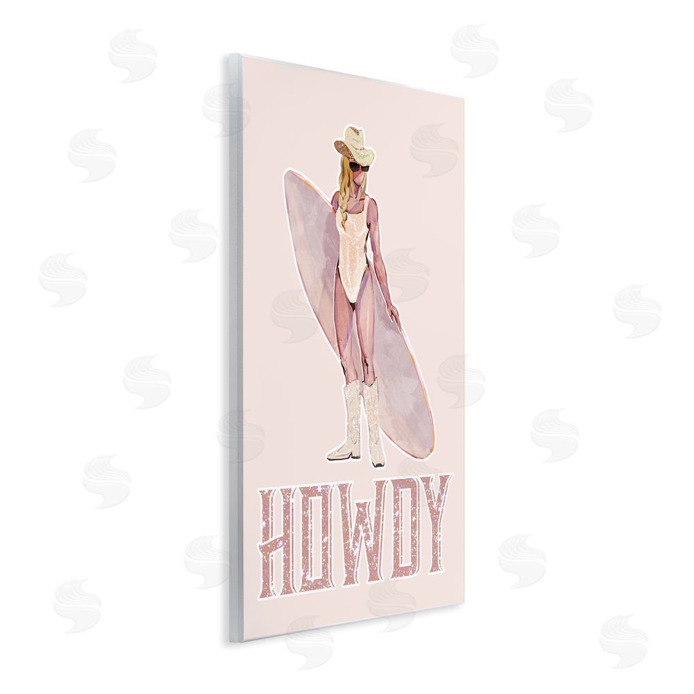 Ziwei Li Howdy Coastal Cowgirl Wall Plaque Art Print