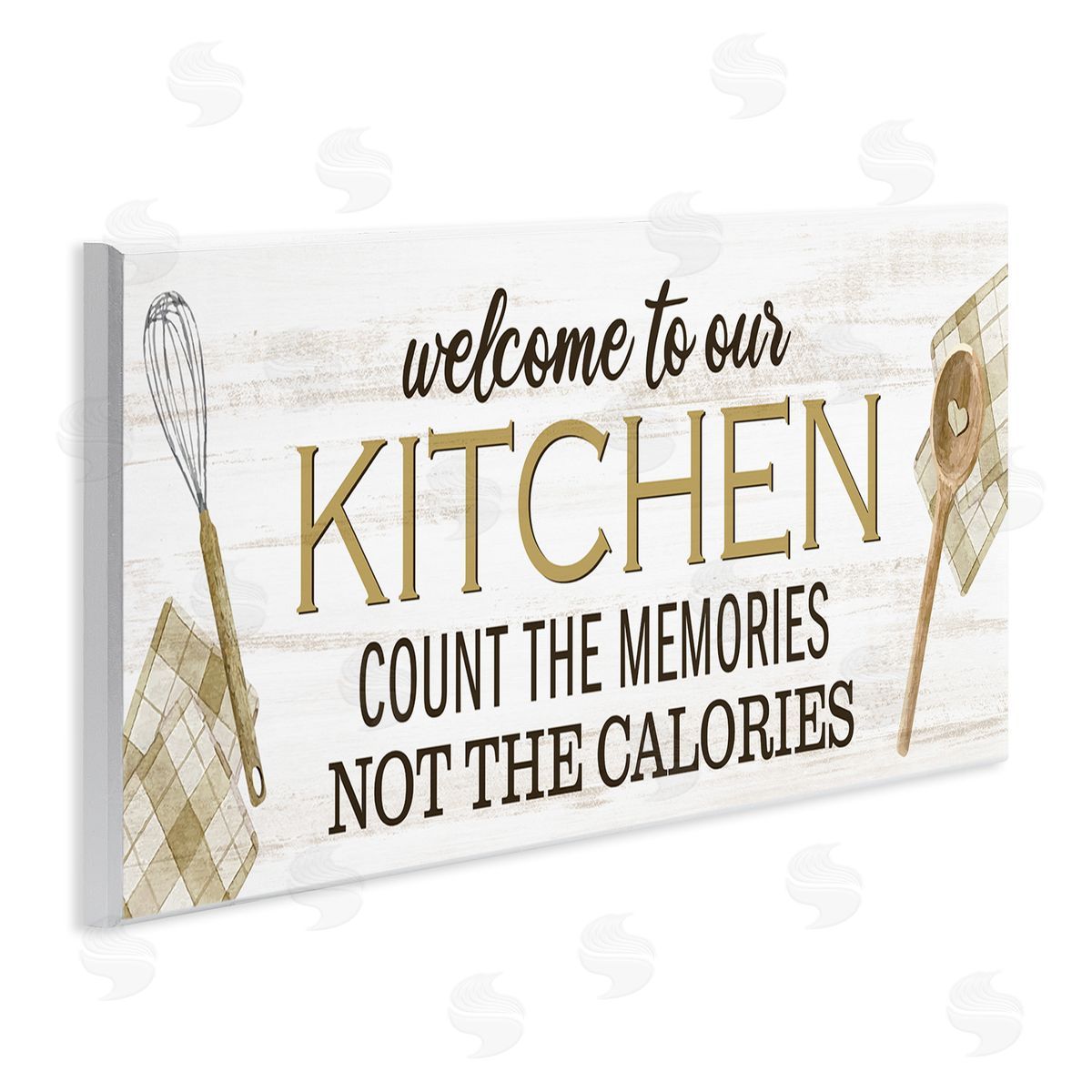 Count Memories Not Calories Wood Plaque Wall Art, Home Decor by Kim Allen