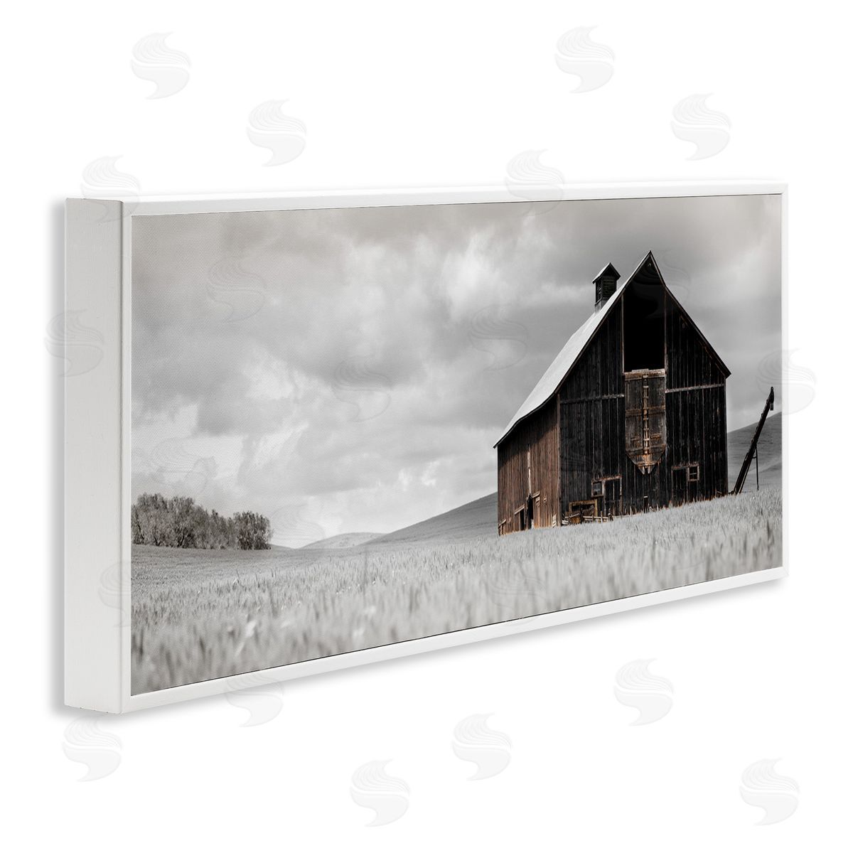 Rustic Barn Scene White Frame Print Wall Art, Home Decor by Danita Delimont