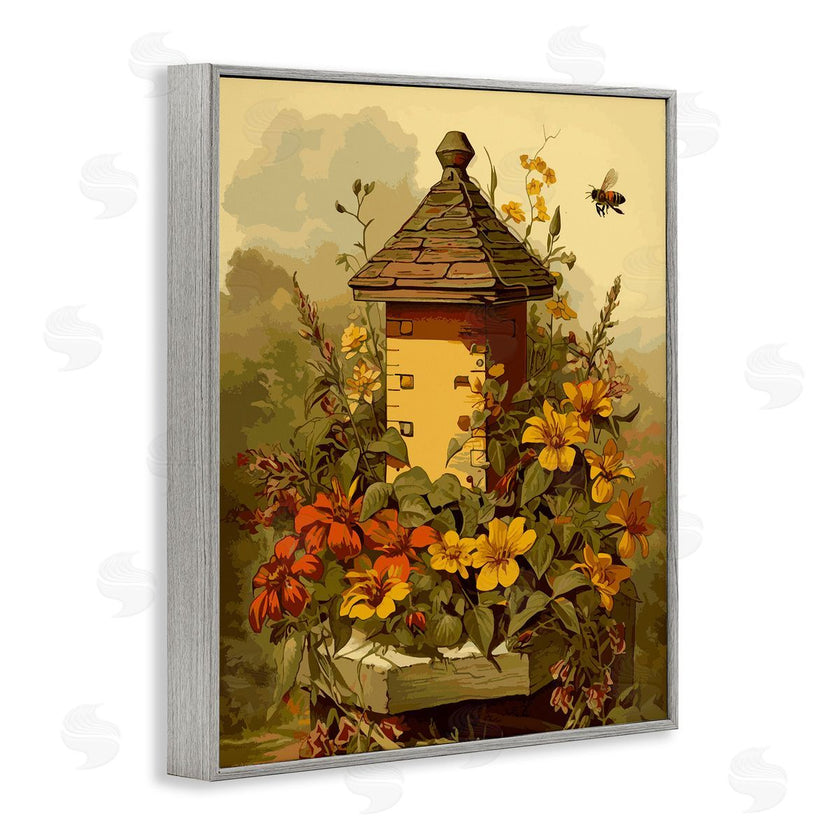 Stupell Studio | Bees & Floral Architecture