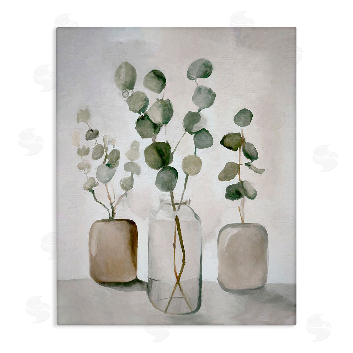 Eucalyptus Still Life Canvas Wall Art, Home Decor by Ramona Murdock