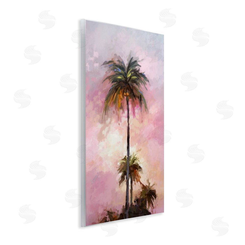 Ziwei Li Summer Sunset Palms Wall Plaque Art Print