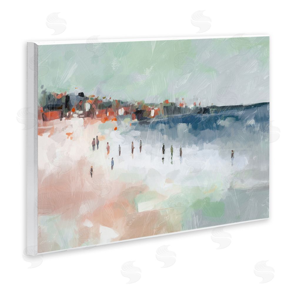 Ziwei Li Abstract People on Shore Wall Plaque Art Print