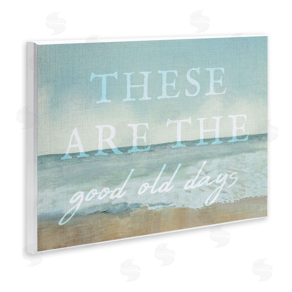 Stupell Studio Good Days Coastal Phrase Wall Plaque Art Print