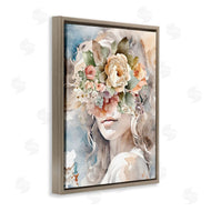 Kim Allen | Floral Portrait of Girl