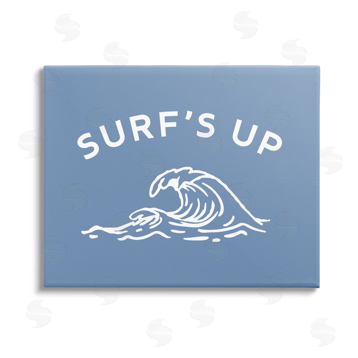 Stupell Studio Surf's Up on Blue Stretched Canvas Wall Art Print