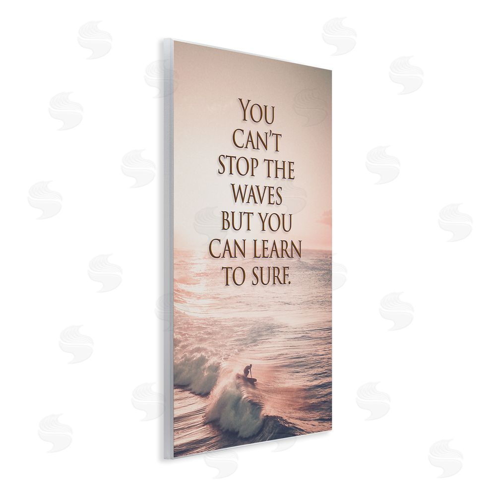 Steve Hunziker Motivational Learn to Surf Wall Plaque Art Print