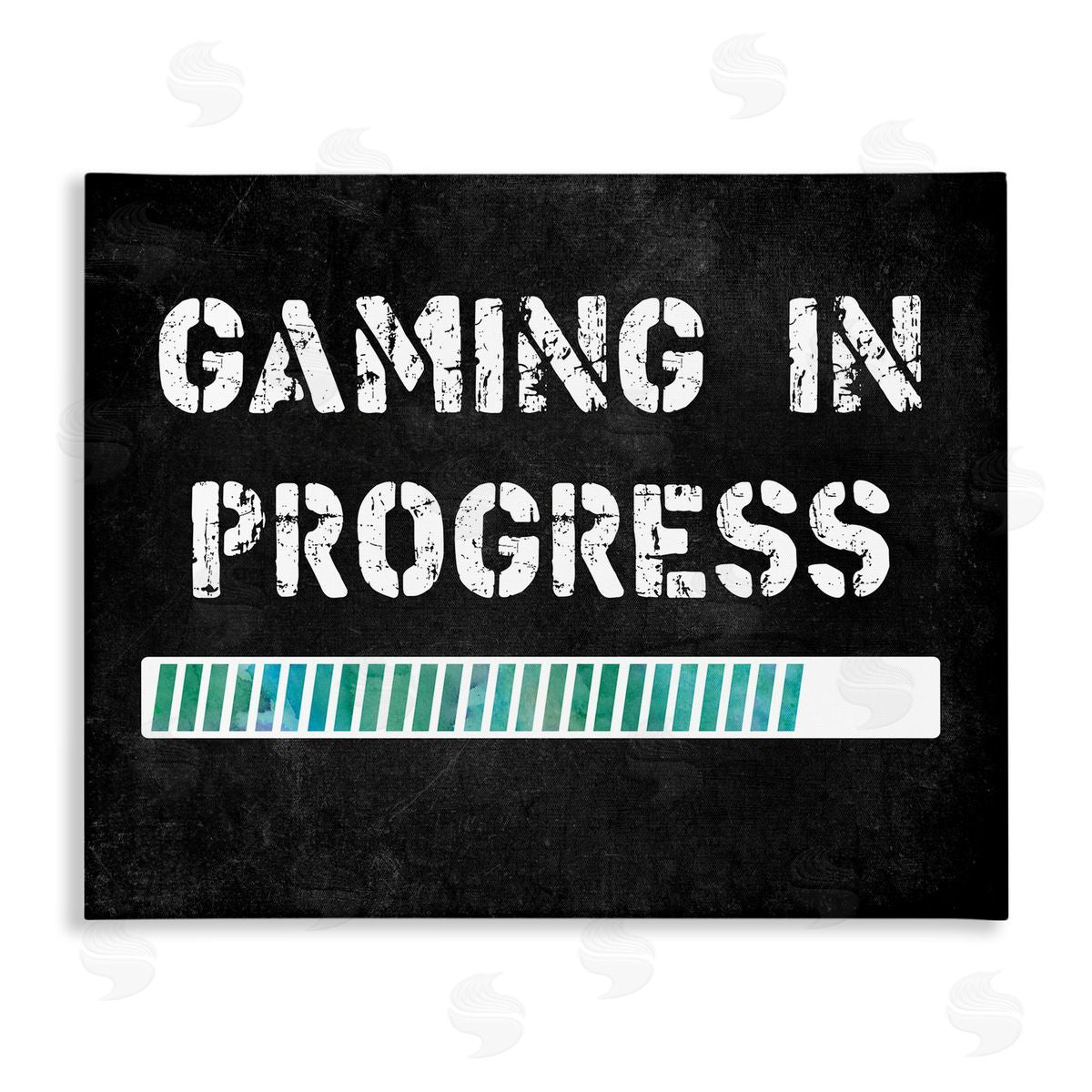 Gaming In Progress Bar Canvas Wall Art, Home Decor by CAD Designs
