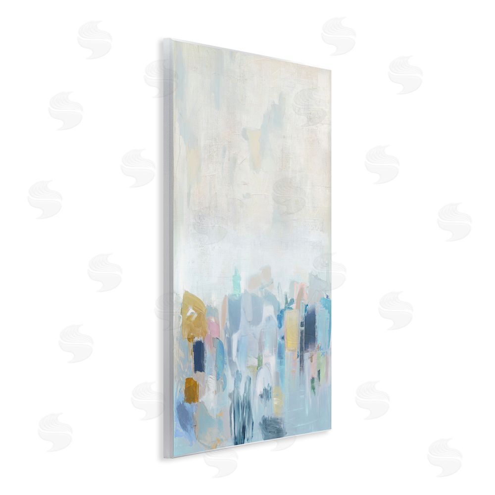 Rachel Springer Blue Abstract Landscape Wall Plaque Art Print