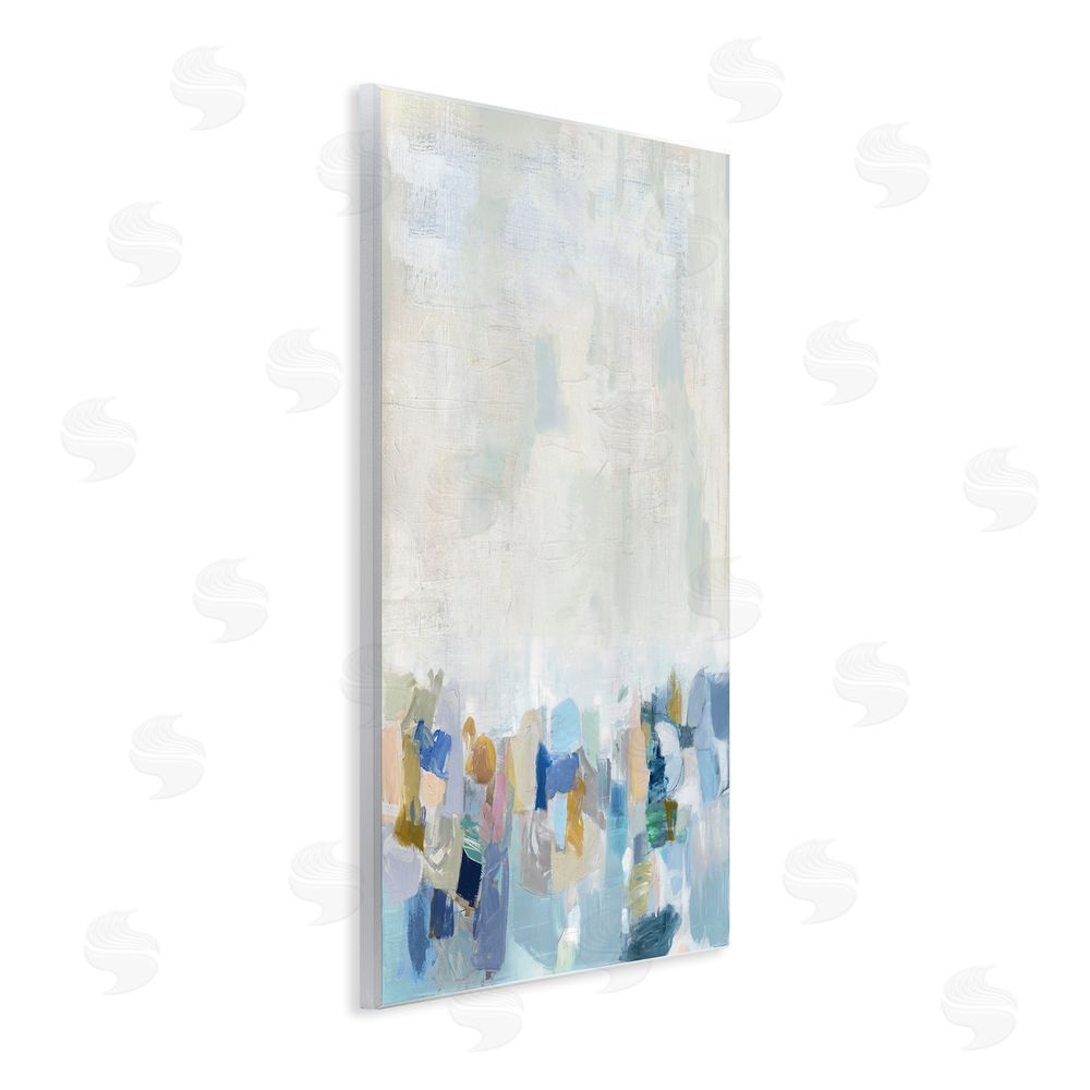 Rachel Springer Modern Blue Landscape Wall Plaque Art Print