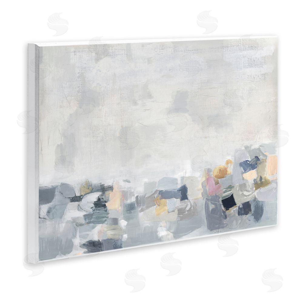 Rachel Springer Grey Modern Landscape Wall Plaque Art Print