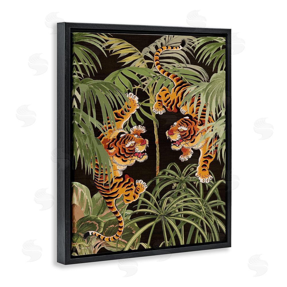 Amber Sterling Fierce Tigers with Plants
