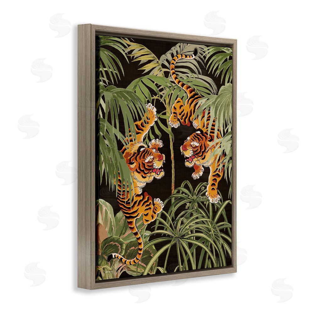 Amber Sterling Fierce Tigers with Plants