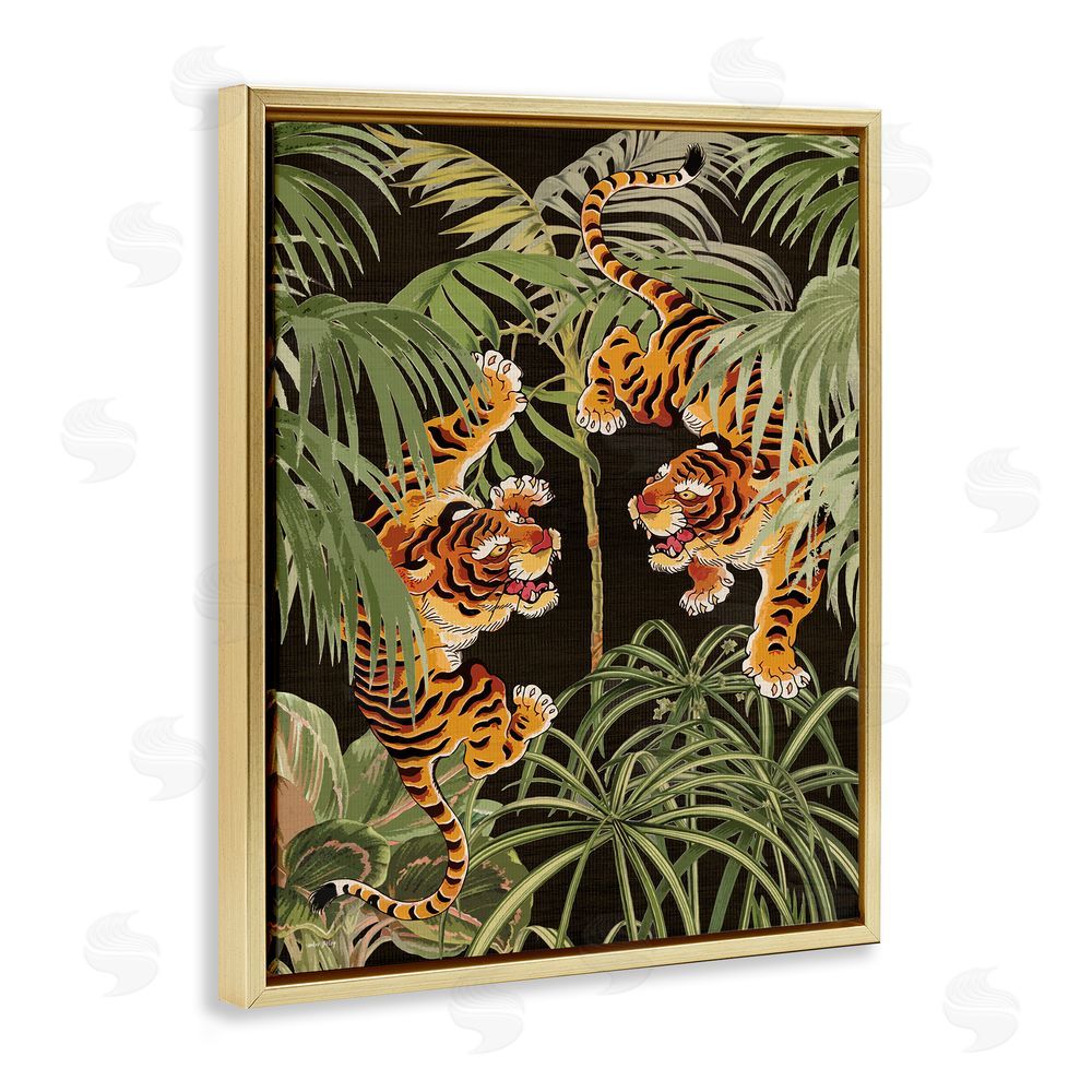 Amber Sterling Fierce Tigers with Plants