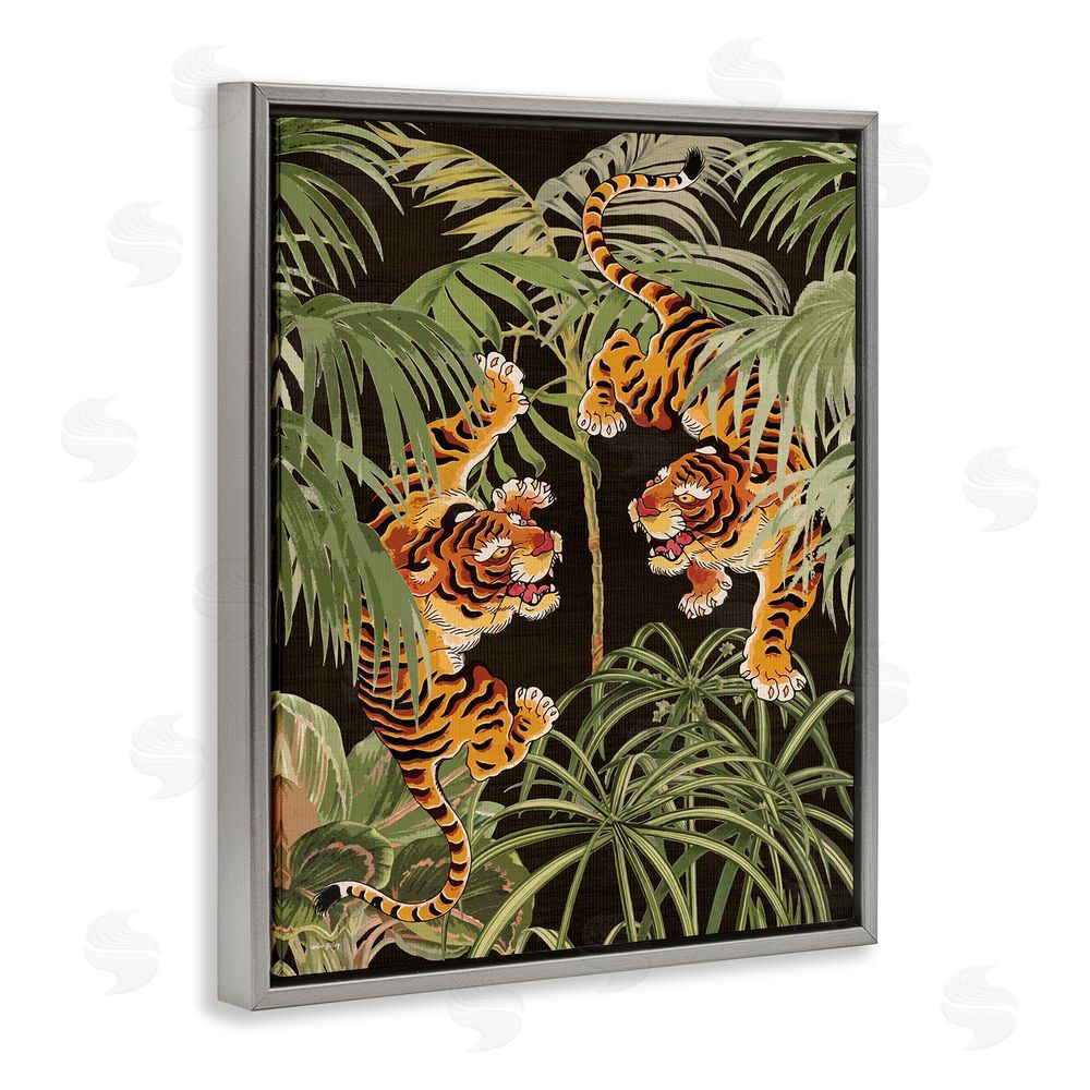Amber Sterling Fierce Tigers with Plants