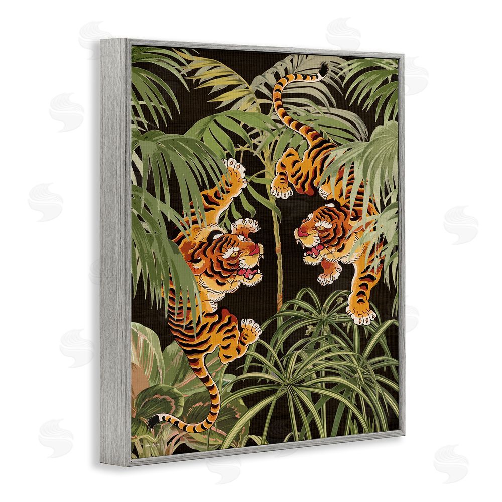 Amber Sterling Fierce Tigers with Plants