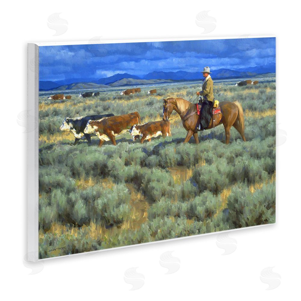 Jimmy Dyer Cowboy Rounding Cattle