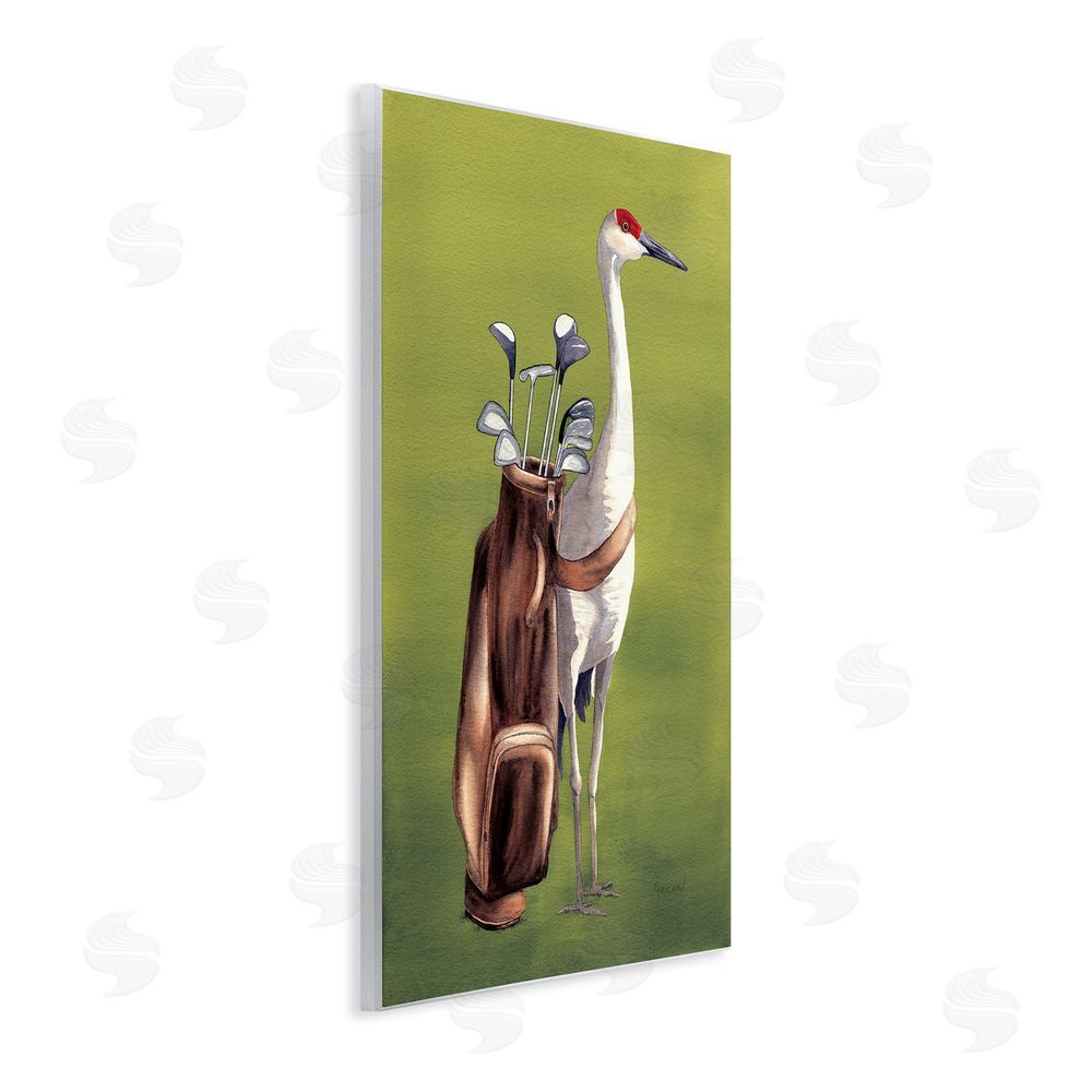 Christine Reichow Crane Bird with Golf Clubs