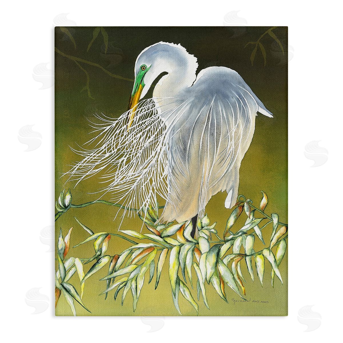 Christine Reichow Elegant Egret Bird