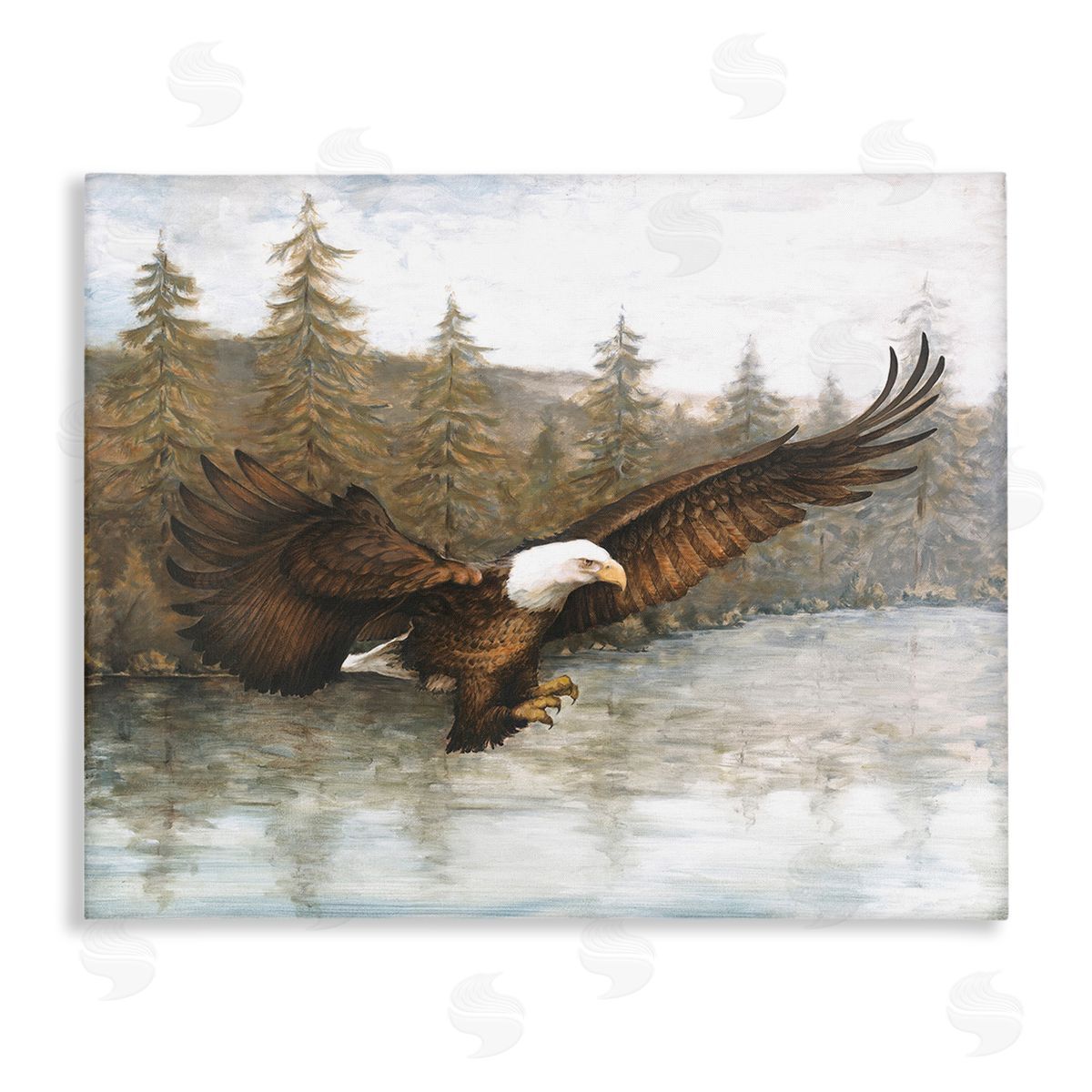 Dogwood Portfolio Flying Eagle over Lake