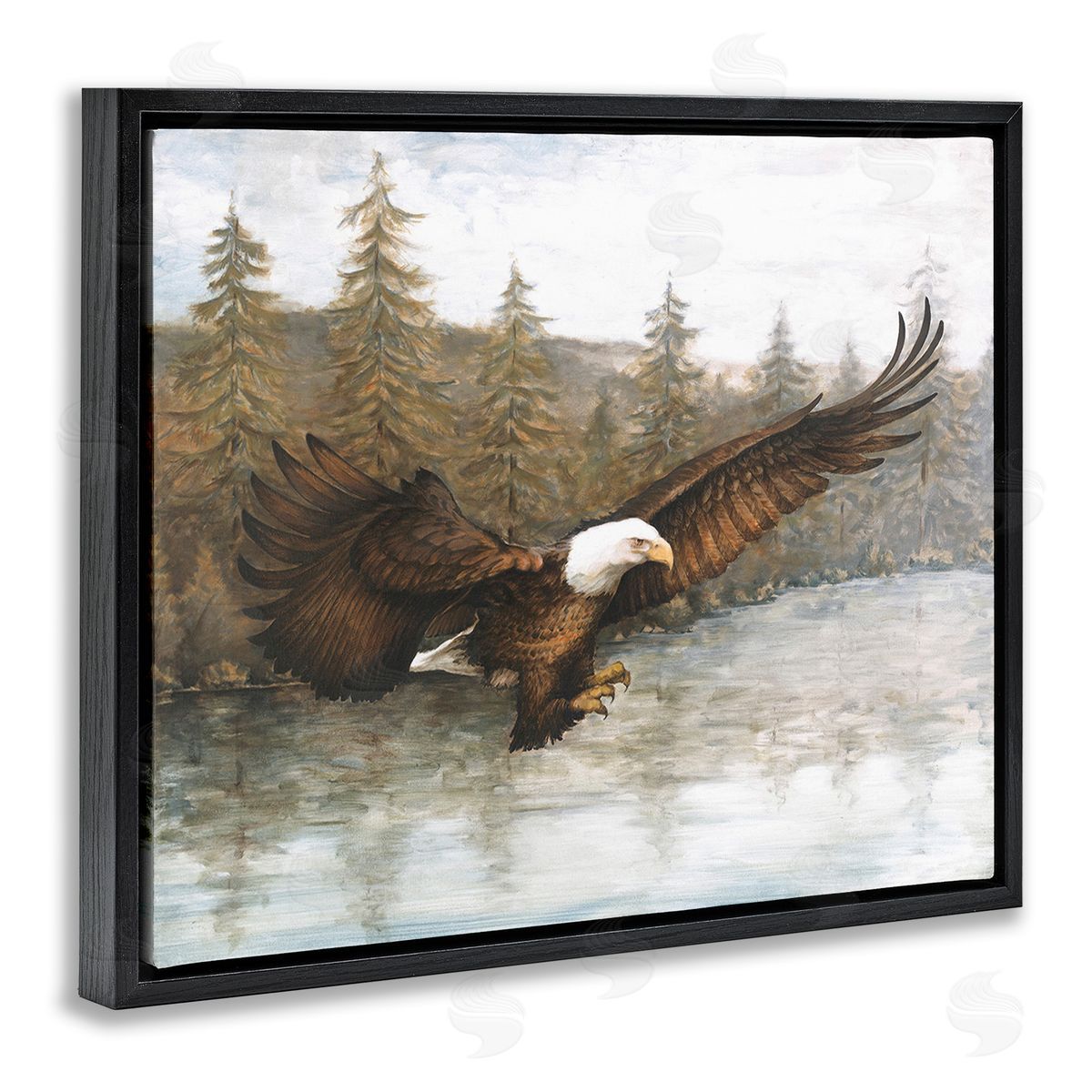 Dogwood Portfolio Flying Eagle over Lake