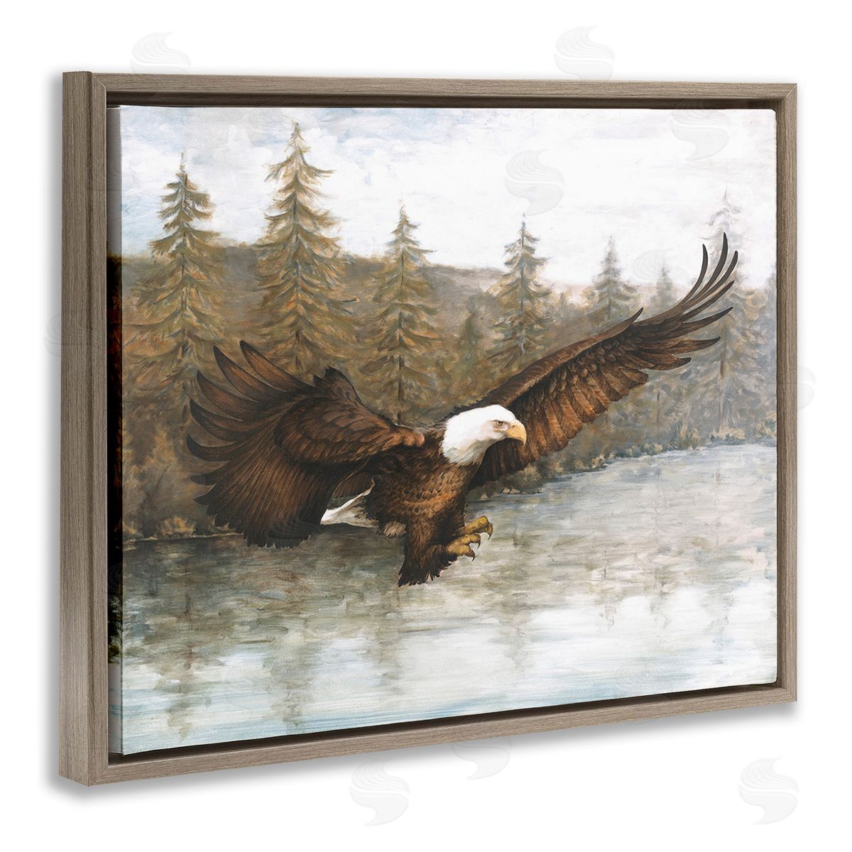 Dogwood Portfolio Flying Eagle over Lake