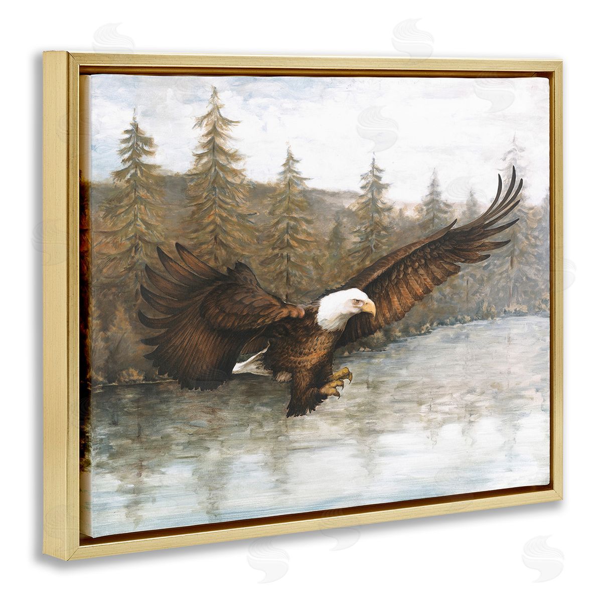 Dogwood Portfolio Flying Eagle over Lake