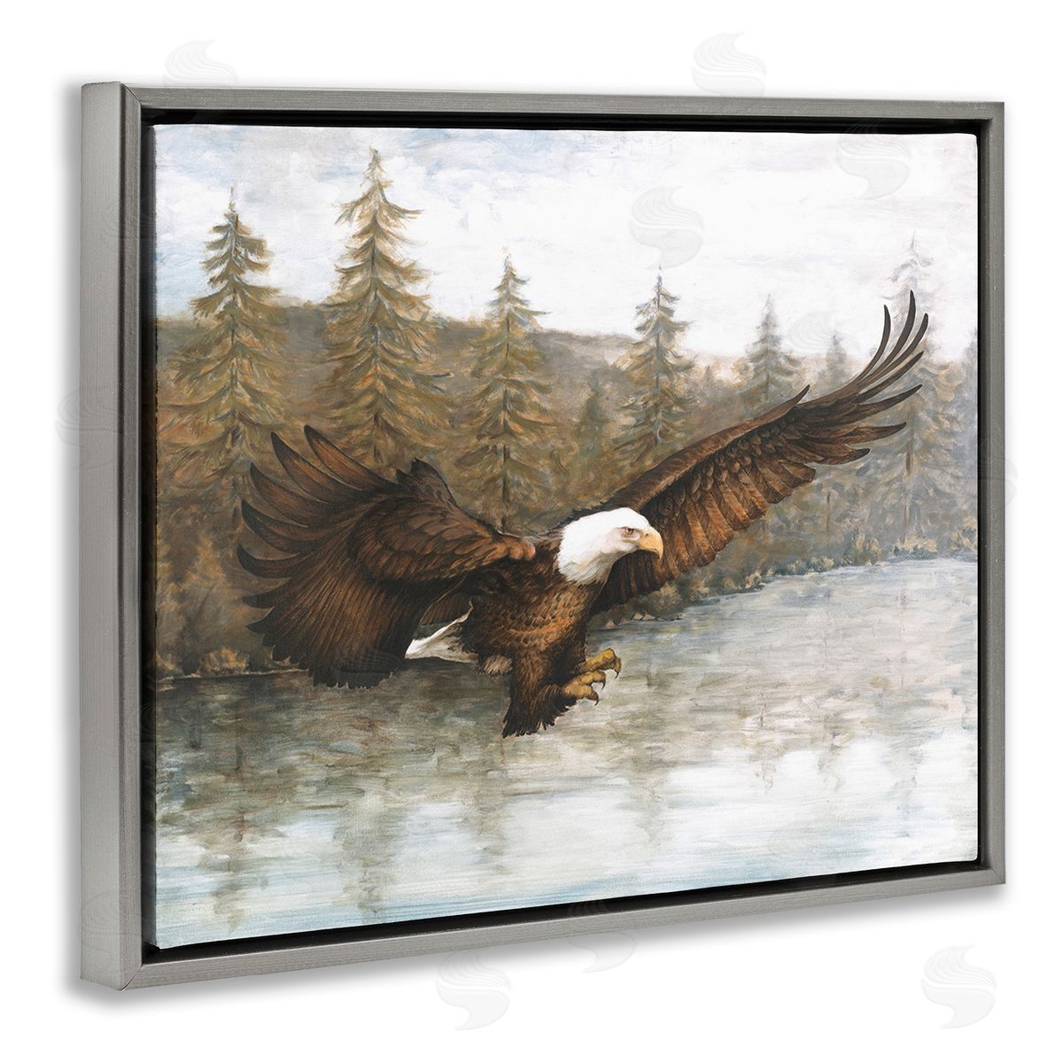 Dogwood Portfolio Flying Eagle over Lake