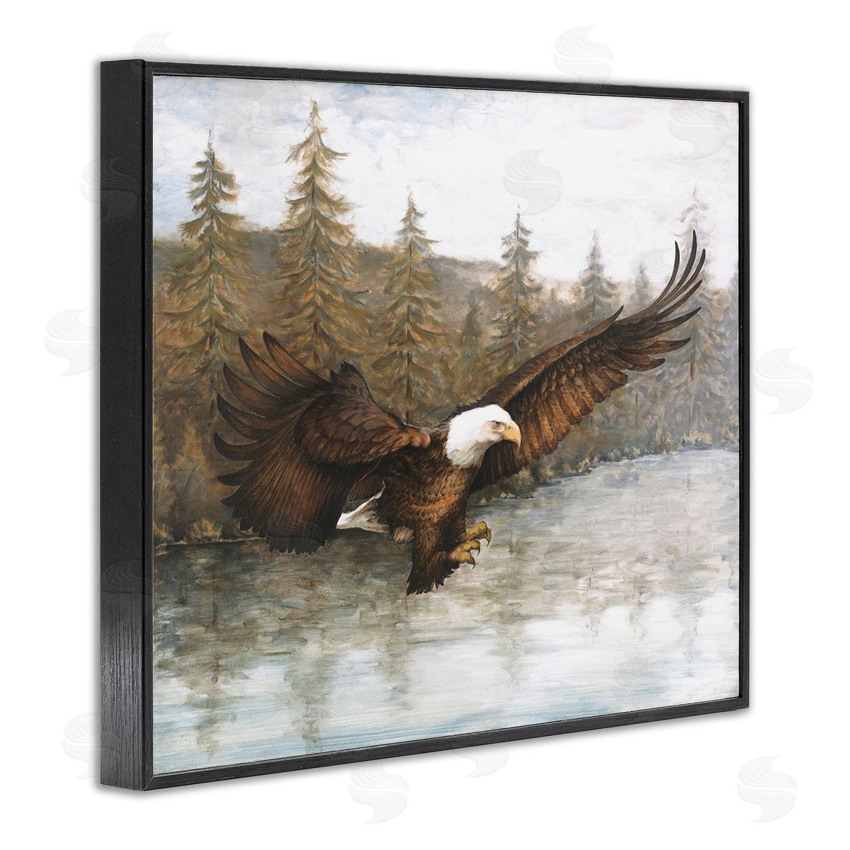 Dogwood Portfolio Flying Eagle over Lake
