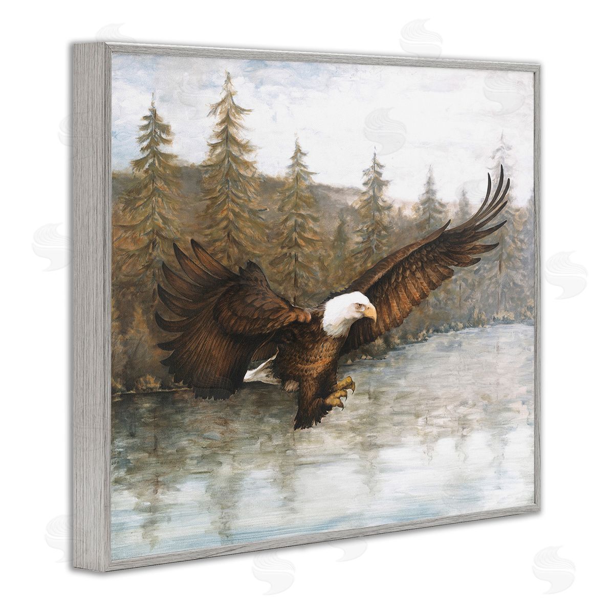 Dogwood Portfolio Flying Eagle over Lake