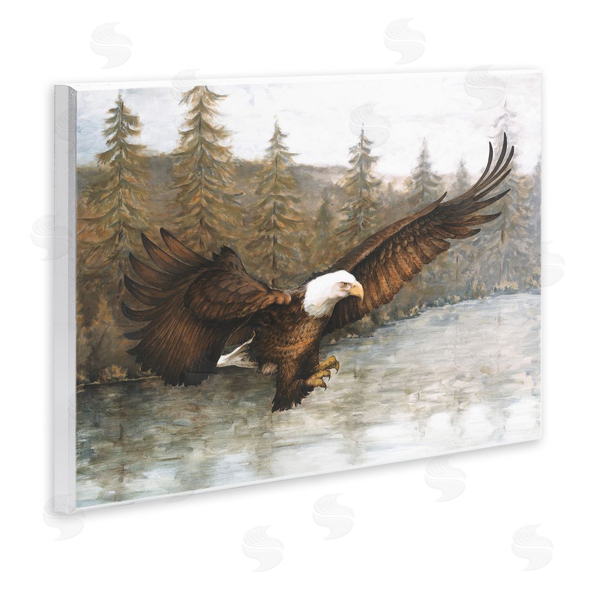 Dogwood Portfolio Flying Eagle over Lake