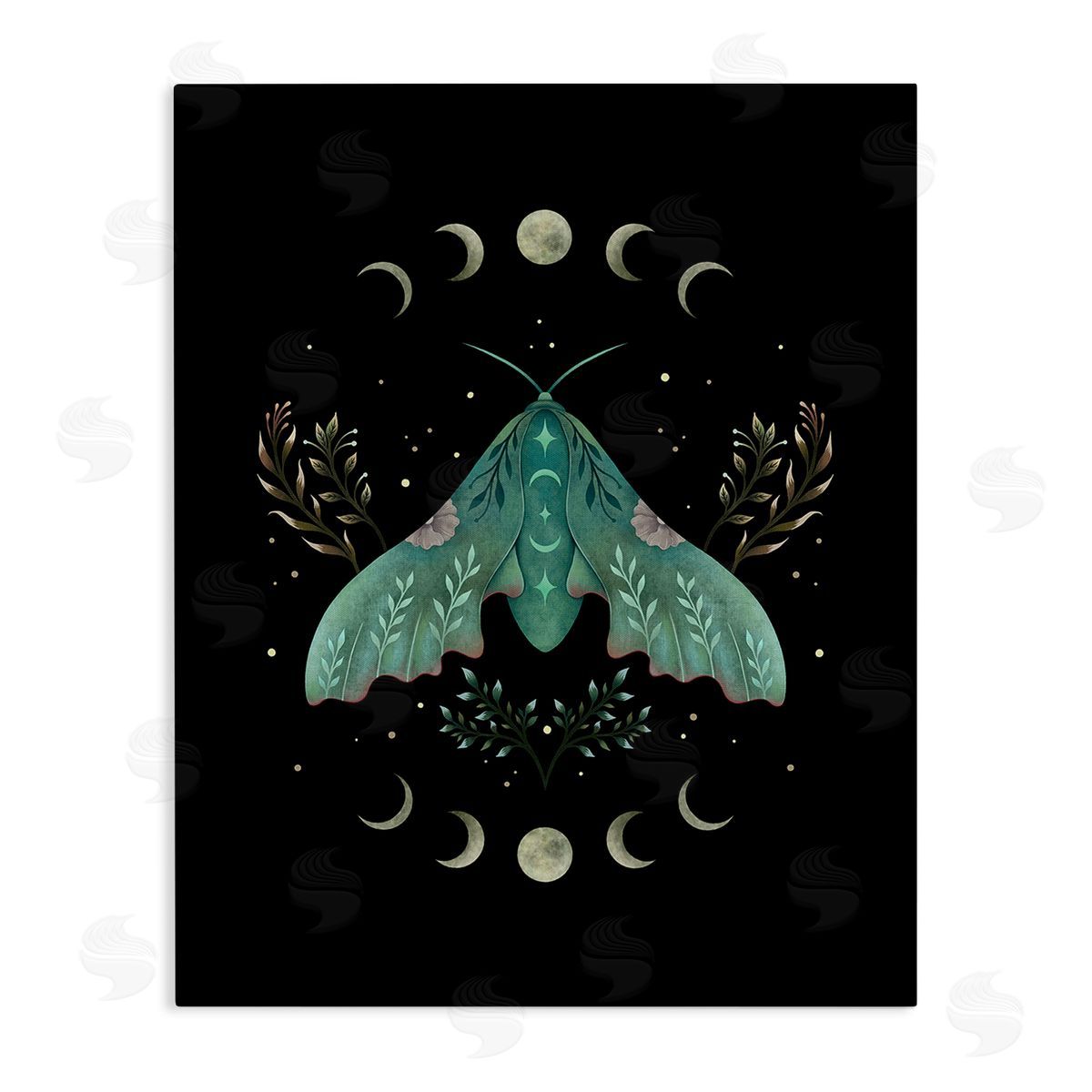 Episodic Drawings Celestial Moth & Moon