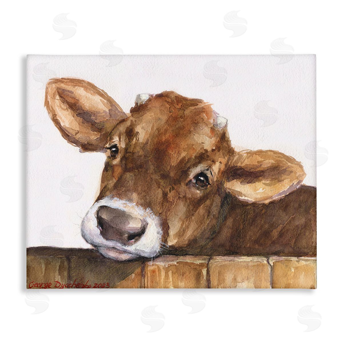 George Dyachenko Cattle Calf Gazing