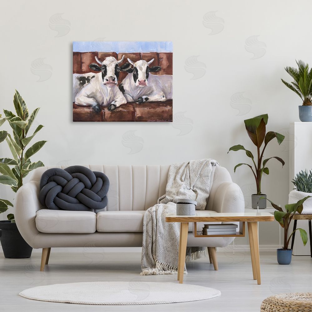 George Dyachenko Cows on Farmhouse Couch