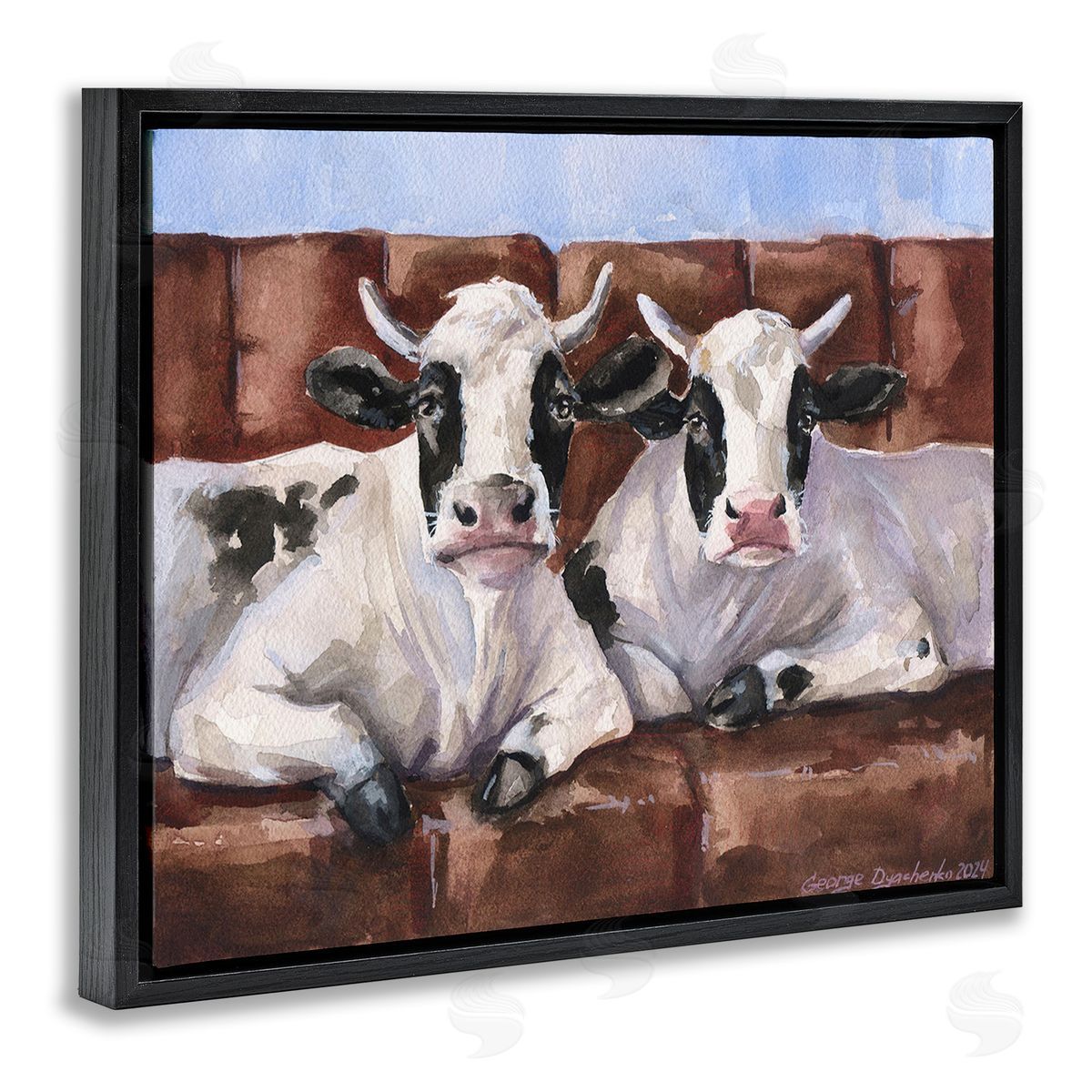 George Dyachenko Cows on Farmhouse Couch