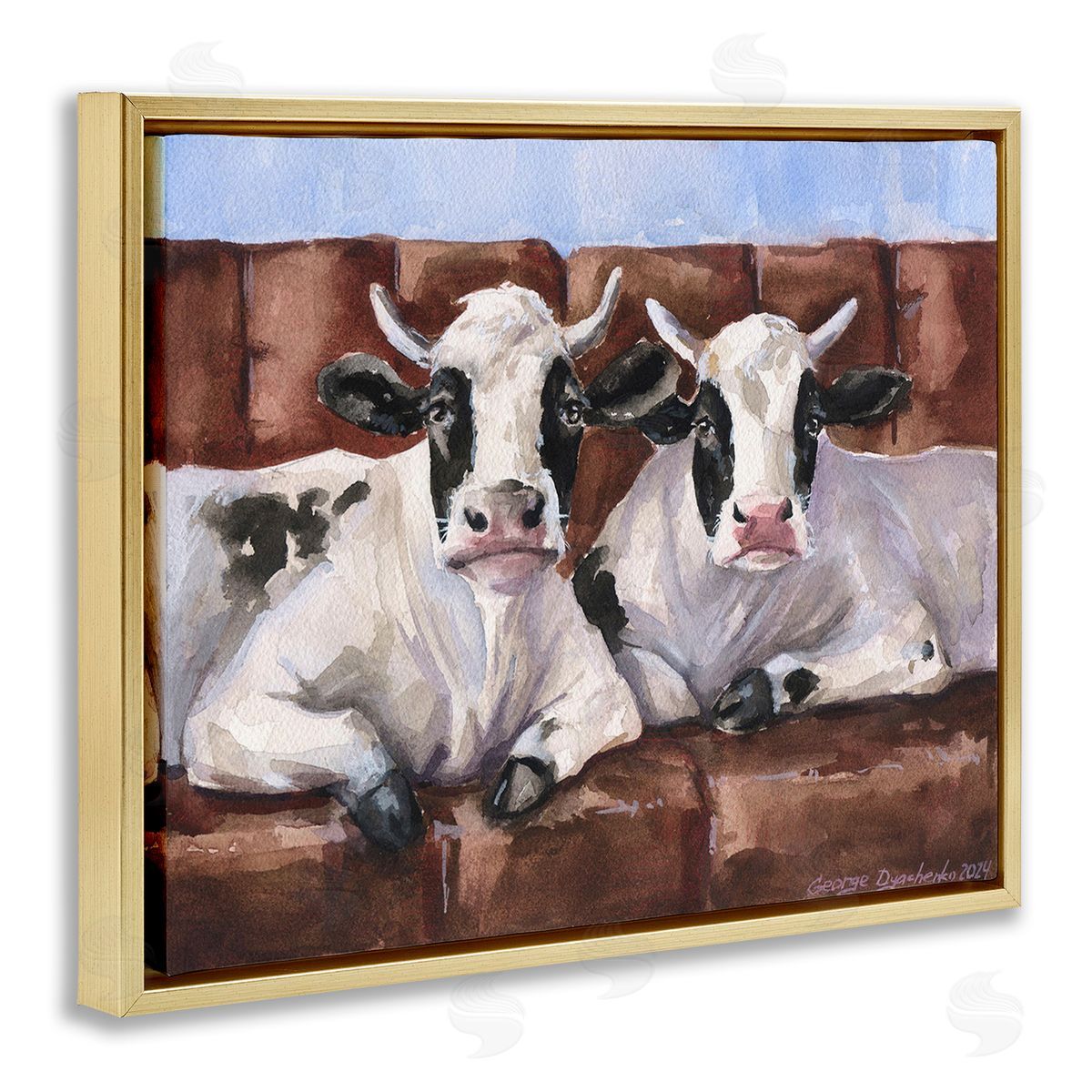George Dyachenko Cows on Farmhouse Couch