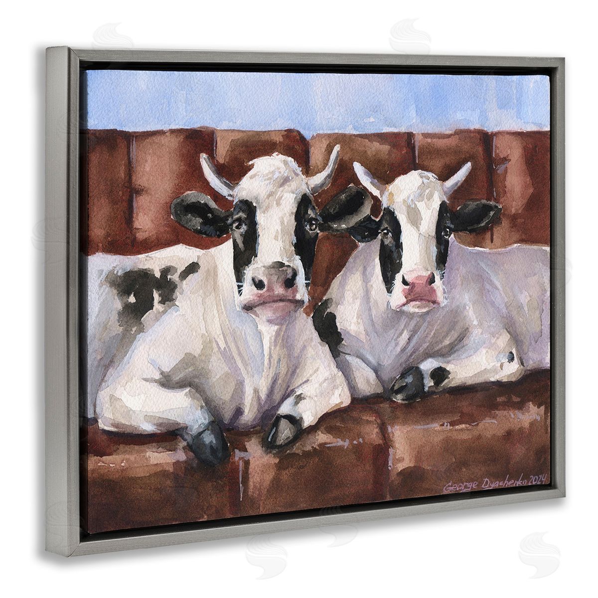 George Dyachenko Cows on Farmhouse Couch