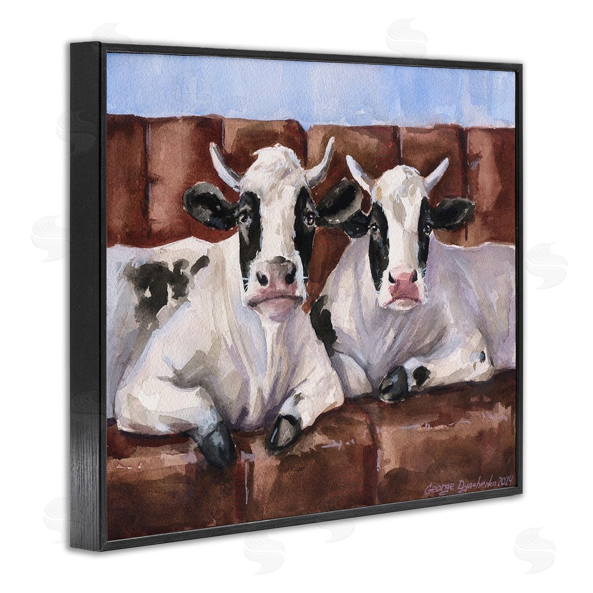 George Dyachenko Cows on Farmhouse Couch
