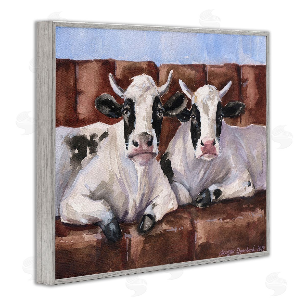 George Dyachenko Cows on Farmhouse Couch