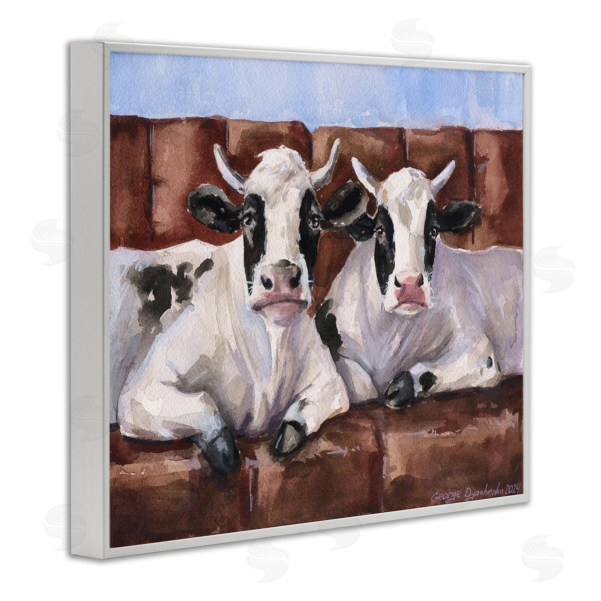 George Dyachenko Cows on Farmhouse Couch