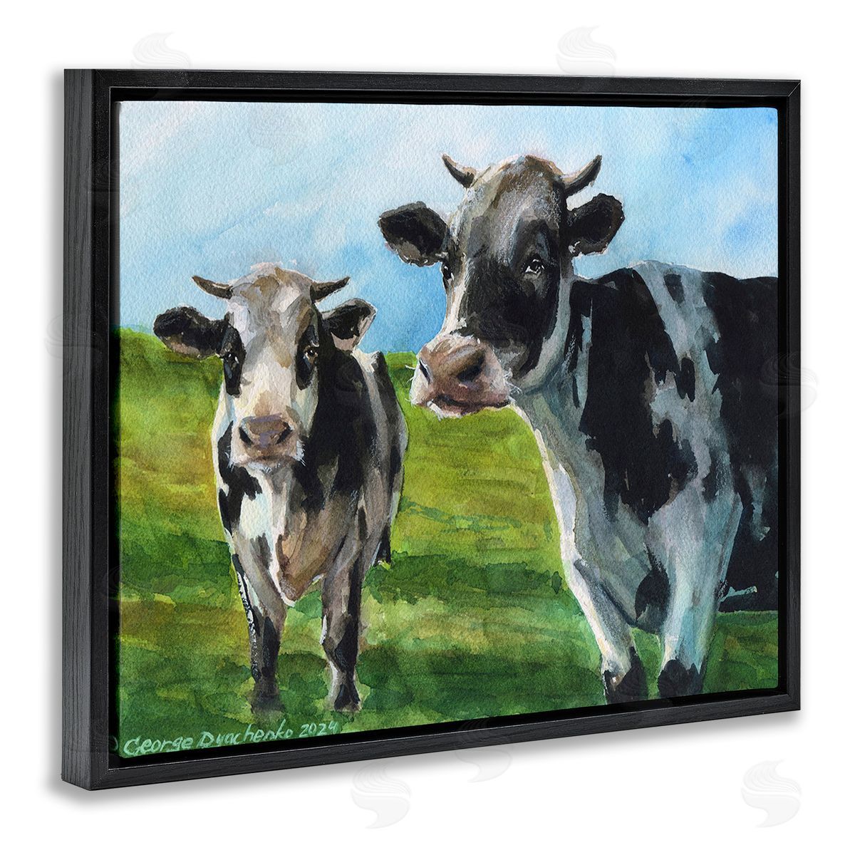 George Dyachenko Cows in Pasture Landscape