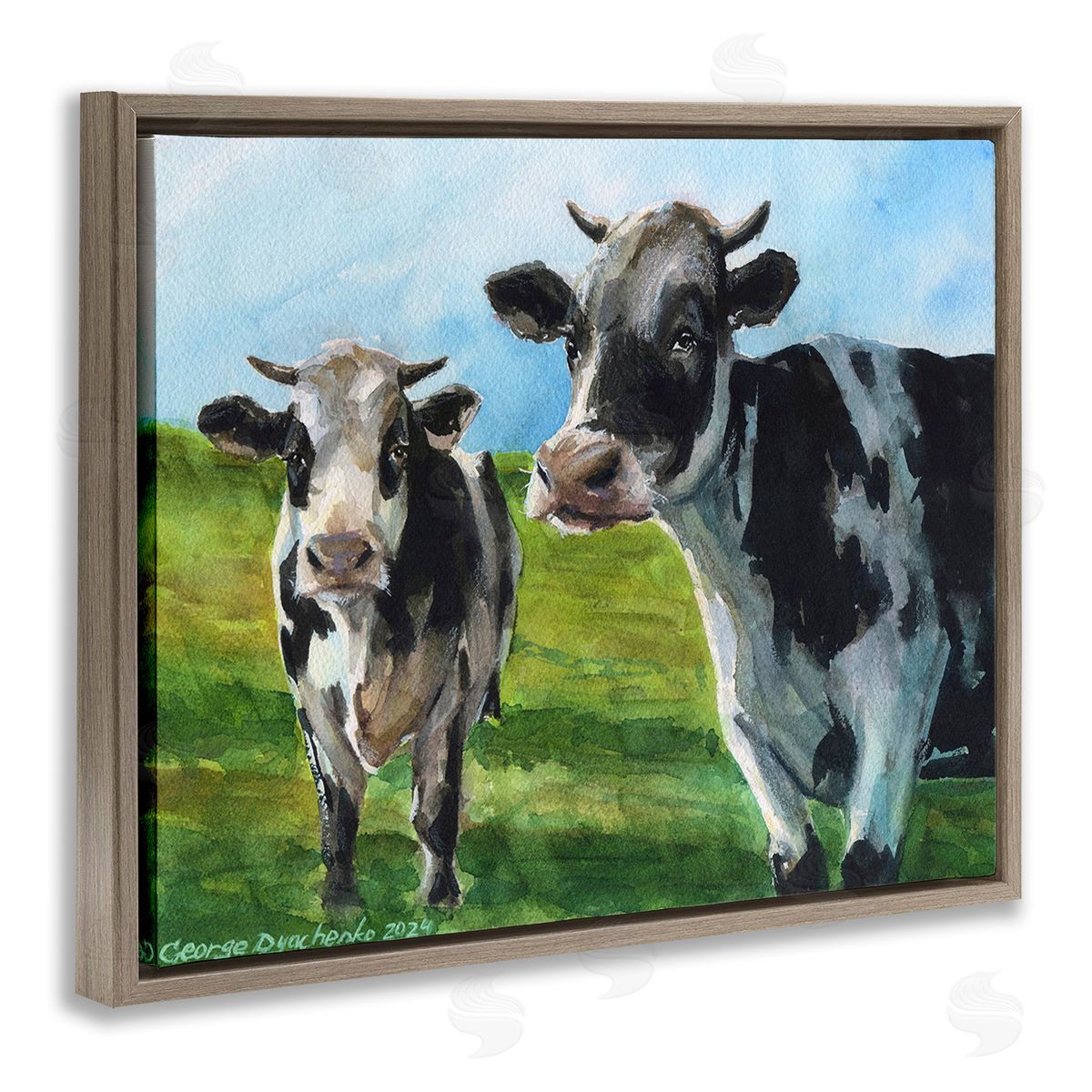 George Dyachenko Cows in Pasture Landscape
