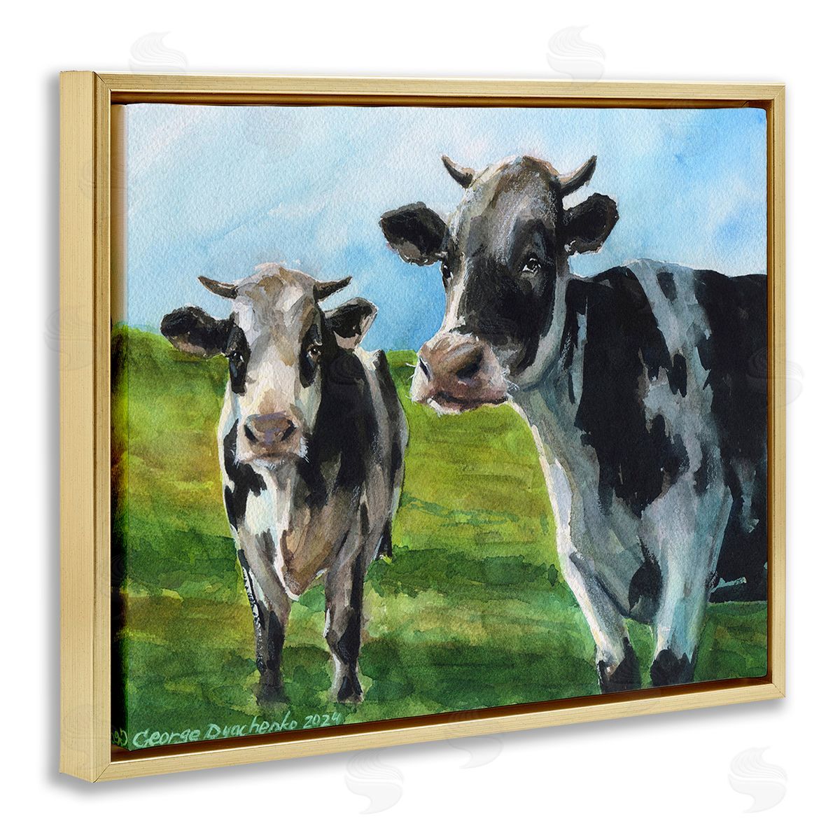 George Dyachenko Cows in Pasture Landscape