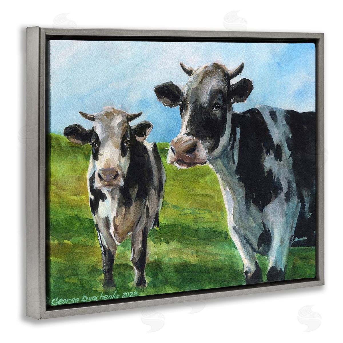 George Dyachenko Cows in Pasture Landscape