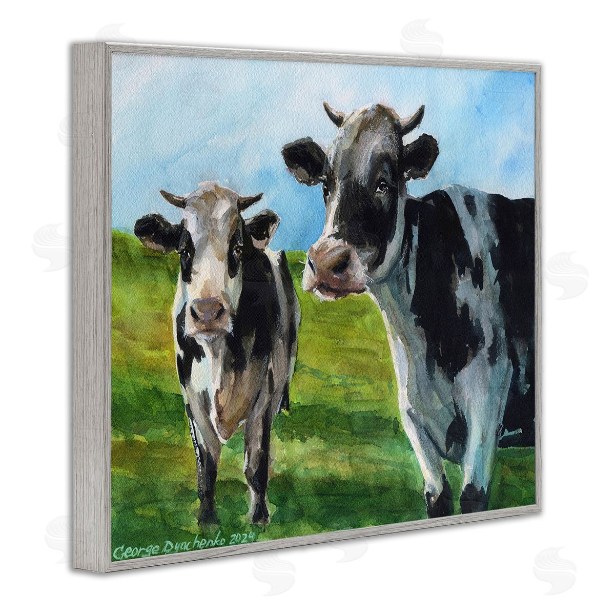George Dyachenko Cows in Pasture Landscape