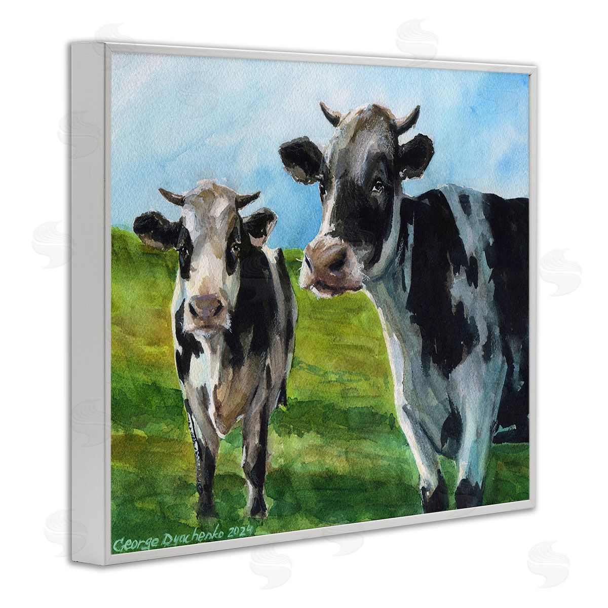 George Dyachenko Cows in Pasture Landscape