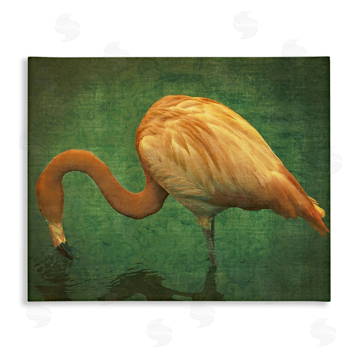 Graffitee Studios Dark Flamingo in Pond