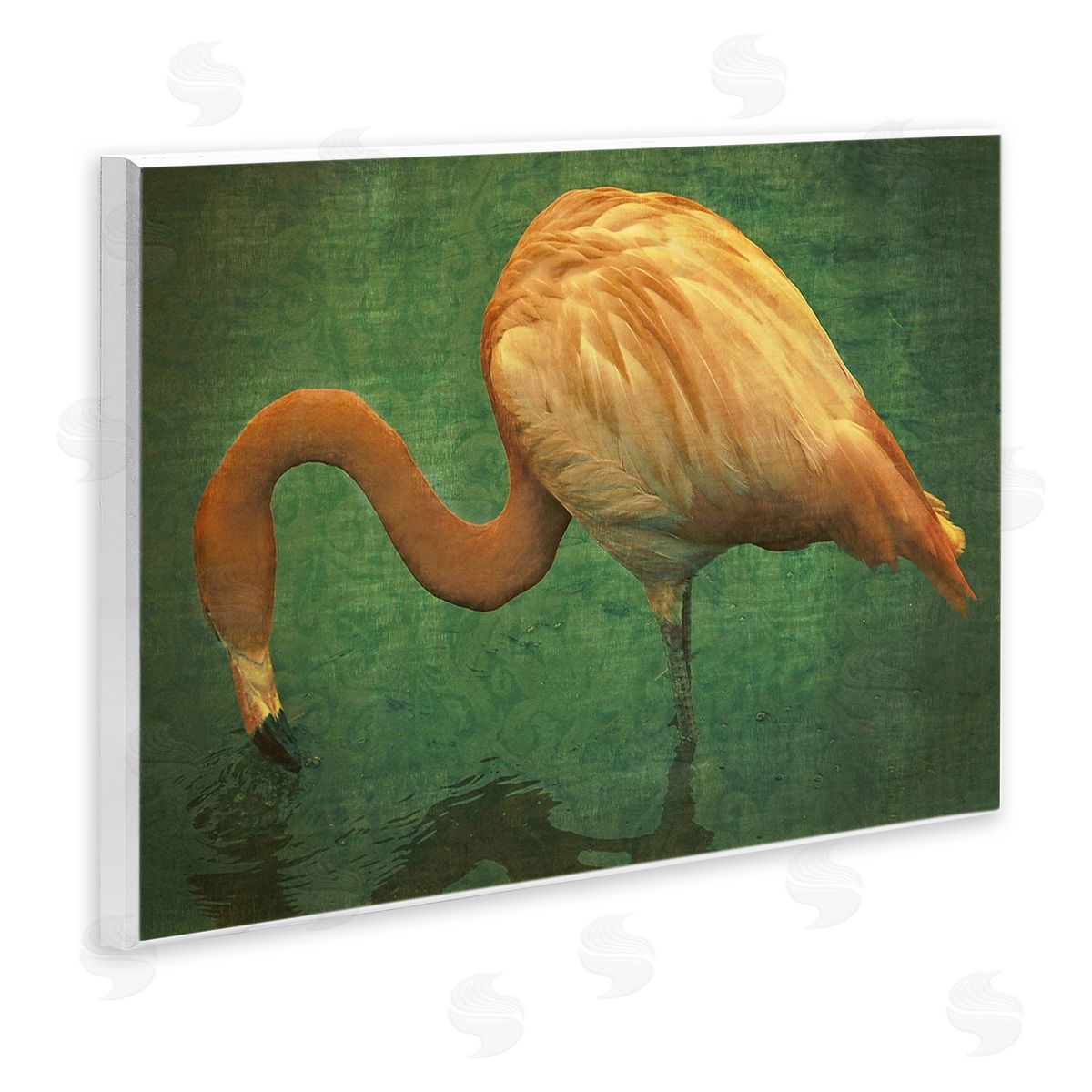 Graffitee Studios Dark Flamingo in Pond